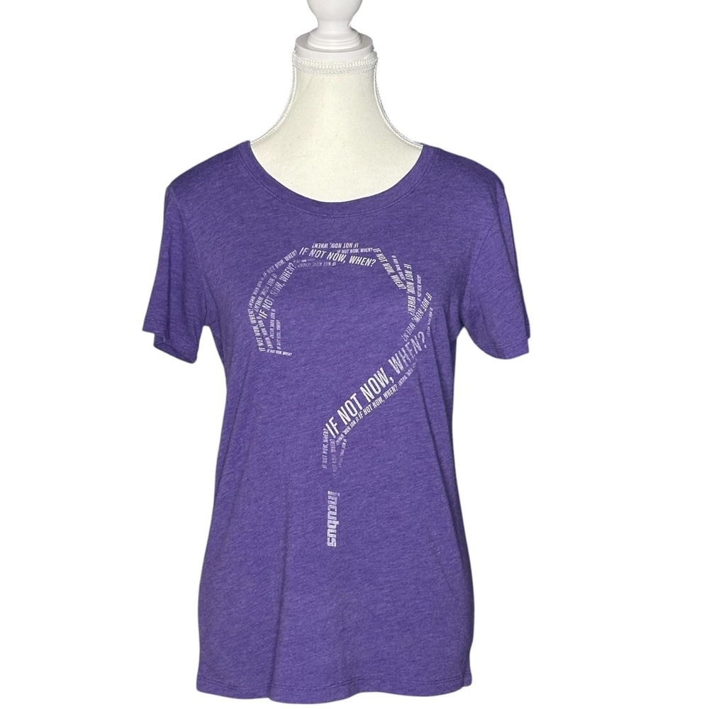 Incubus Band Shirt Womens Large Purple If Not Now When Graphic Tee Next Level